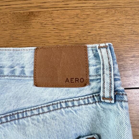 Aeropostale Womens High Rise Baggy Denim Jeans Light Wash‎ Size 14 Short - Picture 6 of 6